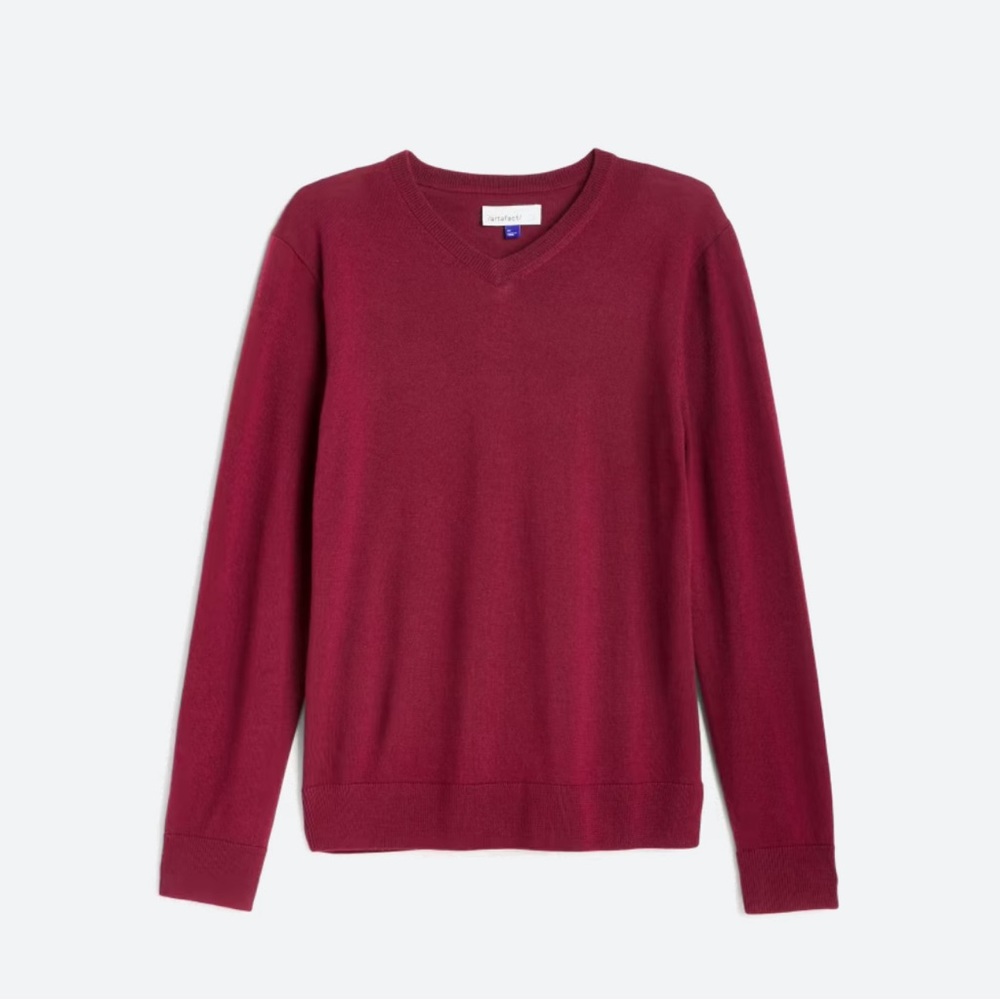 Fairlane 100% Merino Wool V Neck Sweater, NWT